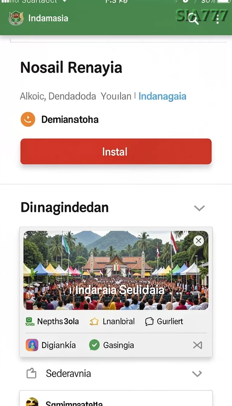 Cuplikan layar SM605 — menu navigasi